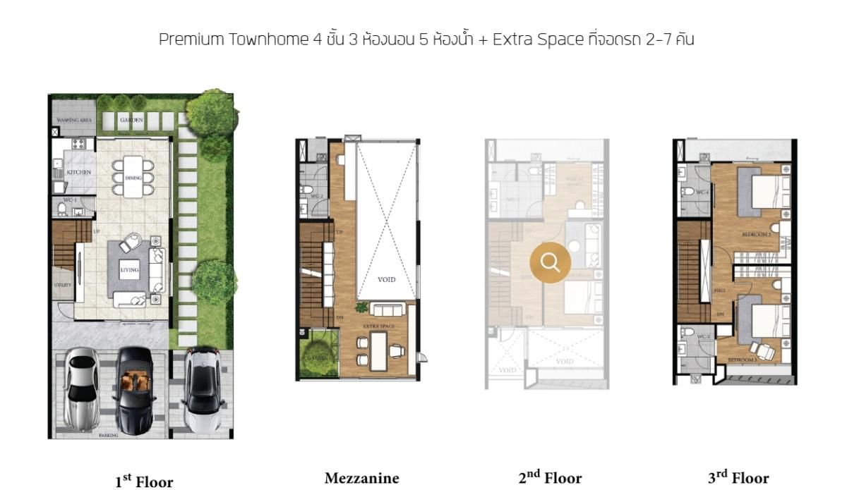 3 ห้องนอน ทาวน์เฮาส์ สำหรับขาย ใน บางจาก, พระโขนง, กรุงเทพมหานคร - Image 9