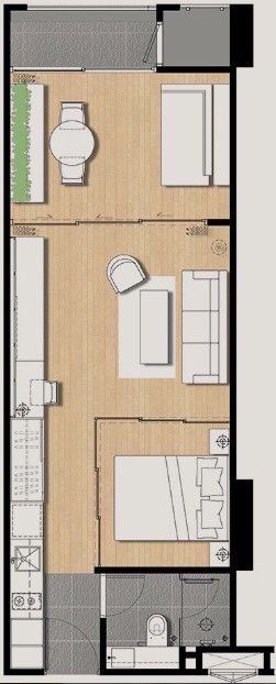 1 卧室 公寓 出售 在  - Image 5